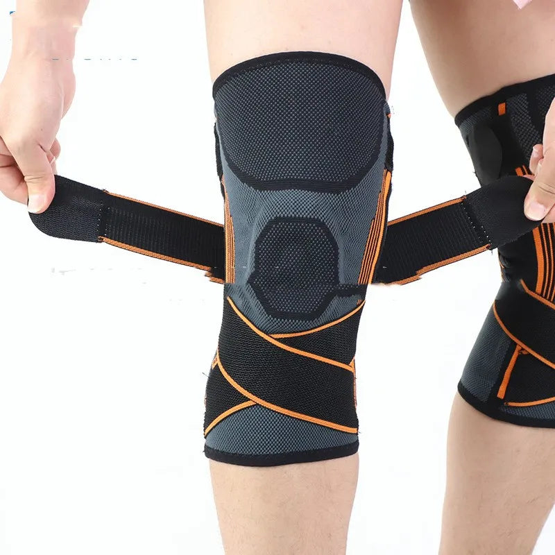 Striped Knit Sports Knee Protector