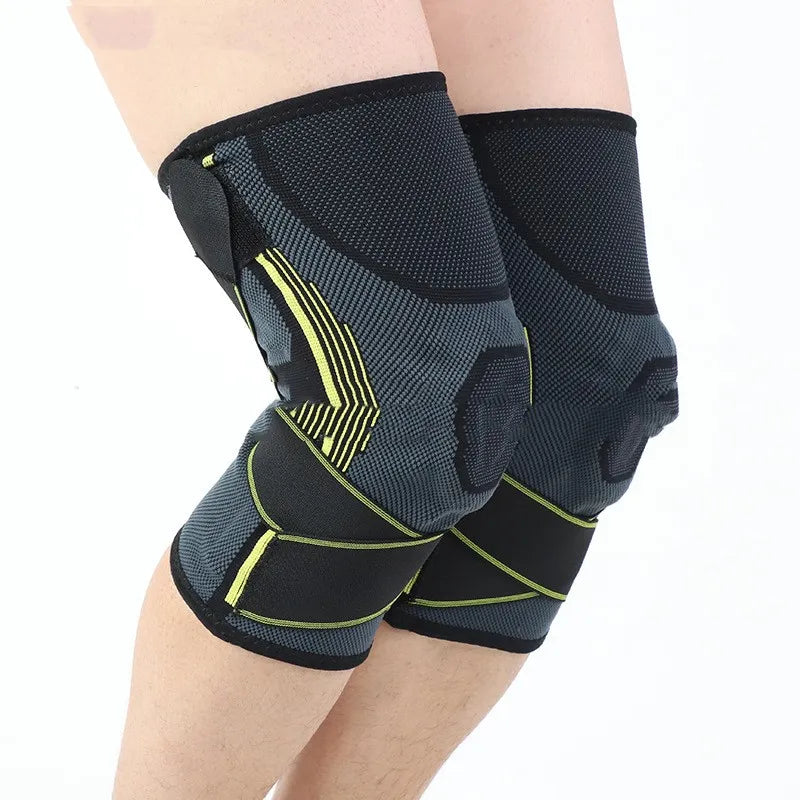 Striped Knit Sports Knee Protector